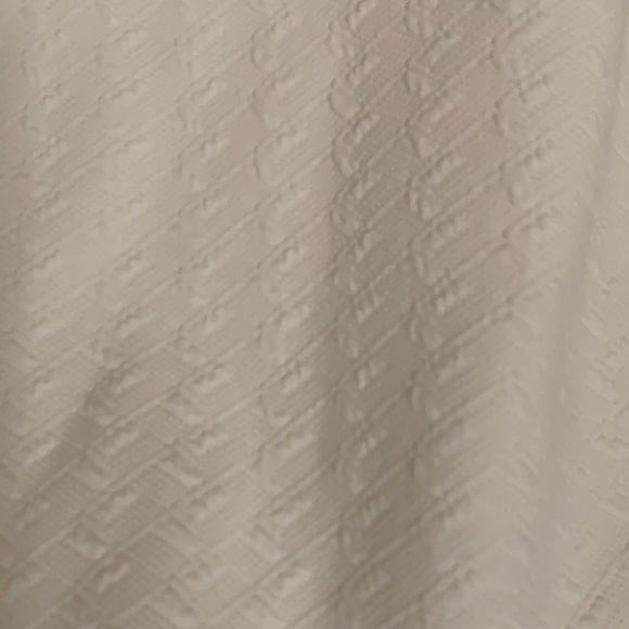 White Blouse Gold Zipper Large Short Sleeve - Picture 4 of 4